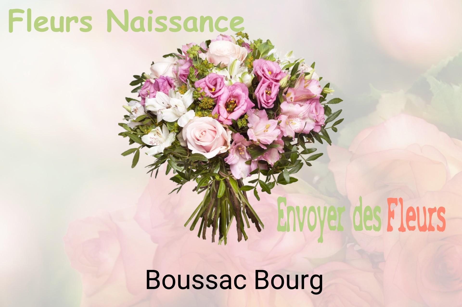 Bouquet de fleurs de naissance livré à Boussac-Bourg